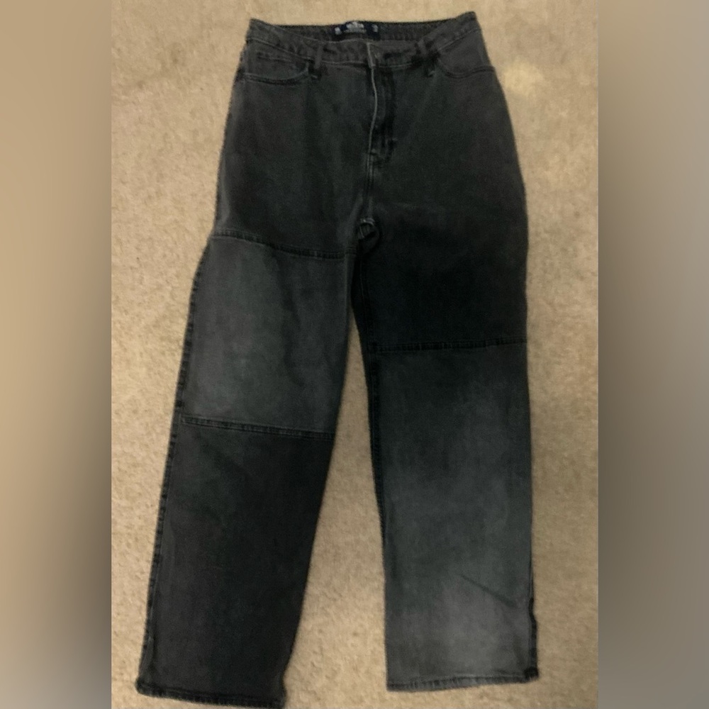 Stylish Black Denim Jeans-HIGH RISE DAD JEAN